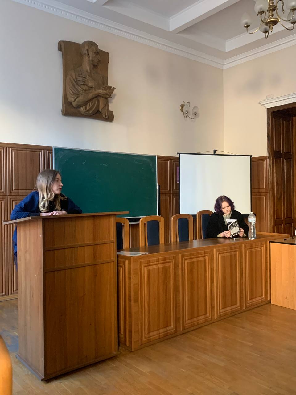 Vystup studentky UDU Drahomanova na zborakh naukovoho tovarystva Hileya LNU